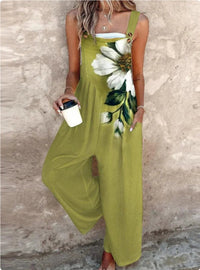 Fashion Women's Wear Vintage Print Jumpsuit