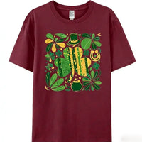 Lucky Clover Shirt Top Womens