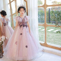 Girls' Fashion Simple Performance Princess Dress