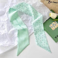 Double Layered Satin Long Scarf