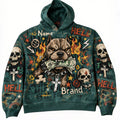 Skull Head Pullover Hoodie