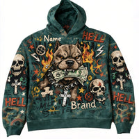 Skull Head Pullover Hoodie