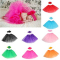 Prom party mesh princess dress hair band dance performance tutu