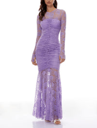 Women's Sexy Slim-fit Lace Long-sleeve Dress