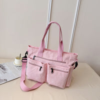 Korean Style Simple Large Capacity Fashion Corduroy Shoulder Bag