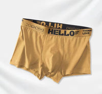 Four Seasons Men's Underwear J Simple Solid Color Mid-waist Skin-friendly Breathable