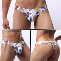 Cartoon Printing Moisture Wicking Low Waist Men's Panties