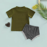Children's Letter Printing Short Sleeve Top