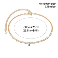 Classic Flat Snake Link Waist Chain Imitation Pearl Beads for Women Sexy Belly Body Chains Jewelry Party Summer Street