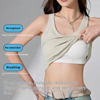Lyocell Cotton Fixed-cup Padded Strap Camisole