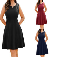 Women's Plus-size Elegant Sleeveless Dress