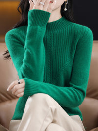 Fall And Winter Outer Wear Lazy And Versatile Knitted Bottoming Sweater