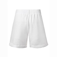 Men's Casual Resort-Style White Button-Fly Shorts