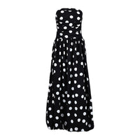 Summer New Polka-Dot Tube Top High-Waist Dress For Women