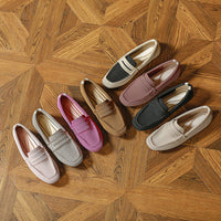 Gommino Women's Round Head Flying Woven Pumps