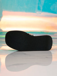 Women's Thick-soled High-rise Casual Plaid Comfortable Sandals