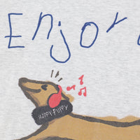 Sausage Puppy Cartoon Printed Long-sleeved