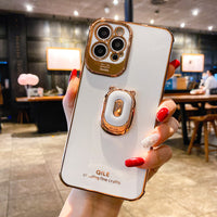 Electroplated Mobile Phone Shell Bear Bracket Fine Hole