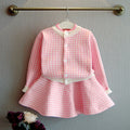 Two-piece Fashion Girls Thick Warm Knitted Sweater