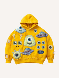 Fashion Casual Printed Polyester Sweater
