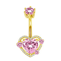 Personalized Zircon Butterfly Round Belly Button Ring