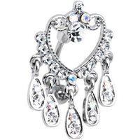 Love Wings Navel Ring Reverse Upside Down