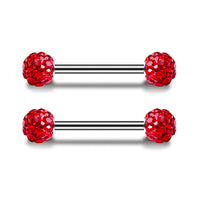 Stainless Steel Studded Tongue Nail Breast