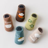 Terry-loop Hosiery Children's Foot Sock Cartoon Cute