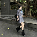 Women's rough and versatile cowboy boots