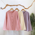 Lace-trimmed Mesh Top With Long Cotton-silk Sleeves For Loungewear