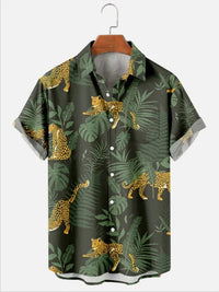 Mens Casual Stylish Lapel Shirt Top