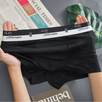 Ice Silk Thin Mesh Breathable Traceless Boxer Shorts