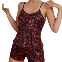Strap Shorts And A Lightweight Sexy Two-piece Loungewear Pajama Set