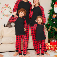 Plaid Printed Parent-child Pajamas Pajamas Suit