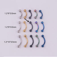316L Medical Stainless Steel Spherical Eyebrow Nail Eyebrow Ring