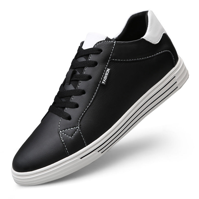 Autumn Flat Heel Height Increasing Insole Lace-up Casual Shoes New Men's Sports