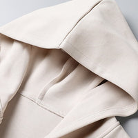 Men's Casual Youth Side Seam Pockets Trendy Handsome Slim Type Hooded Cardigan
