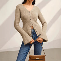 Slim-fit, Elegant, Classy, Casual, Versatile Long-sleeve Sweater