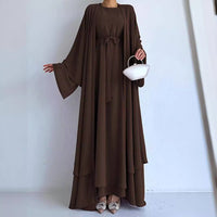 Womens Ethnic-style Solid-color Elegant Dress Casual Loose Jacket