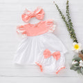 Children  Lotus Leaf Lace Top Skirt With Headband