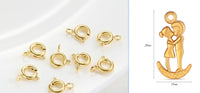 18K Gold Plated Strong Color Retention Spring Fastener