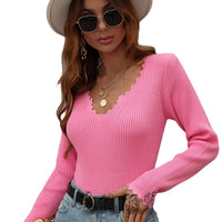Loose Solid Color European And American Knitwear Women's Sweater