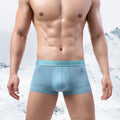 Men's Mid-waist Nylon Jacquard Ice Silk Underwear