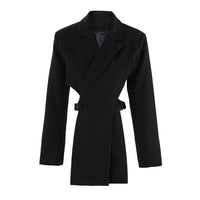 Hollow-out Midriff Two-piece Waist-tight Suit