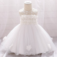 European And American Summer Children's Tube Top Flower Mesh Wedding Dress Pettiskirt