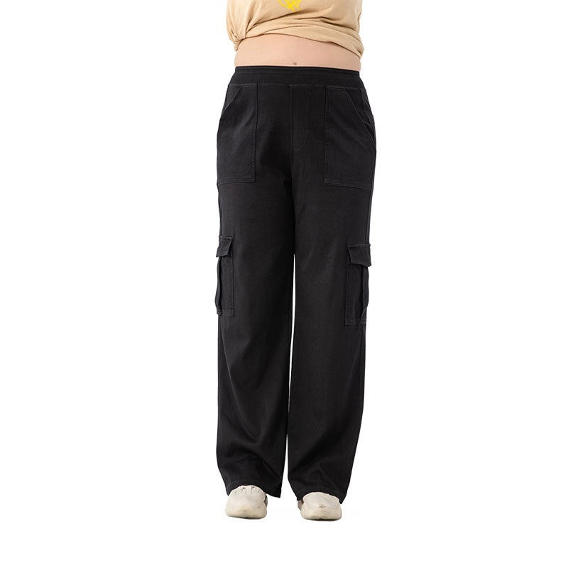 High Waist Stretch Double Pocket Sports Casual Pants