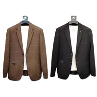 Men's AutumnWinter Suit Jacquard Sweater Outerwear