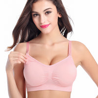 Women's Fashion Wireless Double Layer Seamless Detachable Breathable Bra