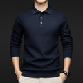 Lapel New Middle-aged People's Long Sleeve Business Casual Dad Wear Bottoming Sweater Men