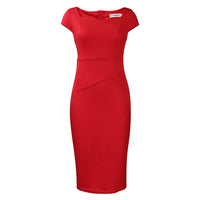 Womens Short Sleeve Pencil Skirt Dress